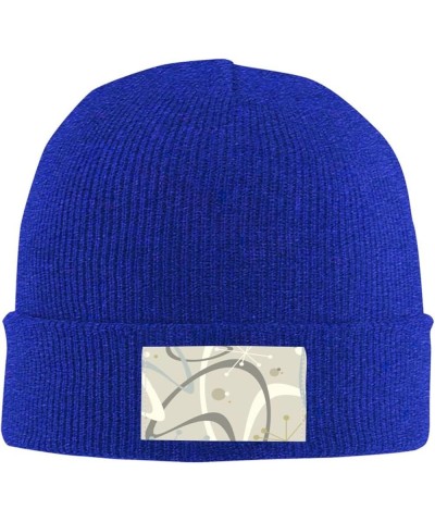 Beanie Hats for Men Women 1950s Mid Century Modern Vintage All Season Skullies Beanies Blue $11.08 Skullies & Beanies