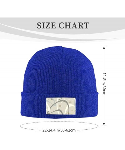 Beanie Hats for Men Women 1950s Mid Century Modern Vintage All Season Skullies Beanies Blue $11.08 Skullies & Beanies