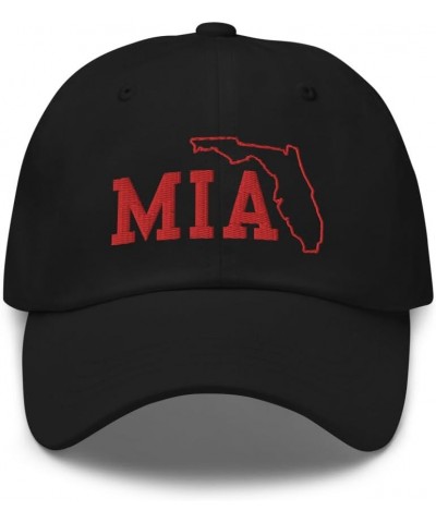 Airport Code MIA Hat Miami Florida Airport Code State of Florida Dad Cap Embroidered Dad Hat Baseball Cap Black $20.32 Baseba...