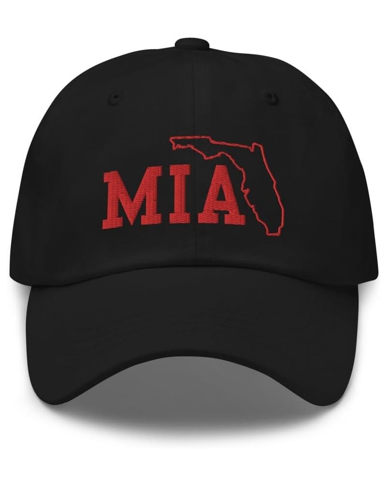 Airport Code MIA Hat Miami Florida Airport Code State of Florida Dad Cap Embroidered Dad Hat Baseball Cap Black $20.32 Baseba...