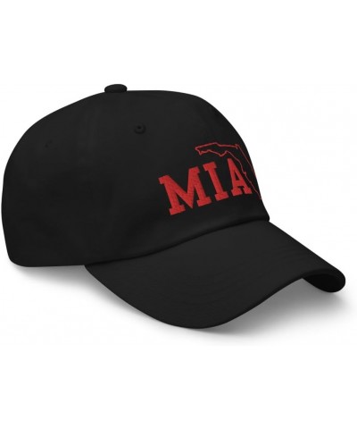 Airport Code MIA Hat Miami Florida Airport Code State of Florida Dad Cap Embroidered Dad Hat Baseball Cap Black $20.32 Baseba...