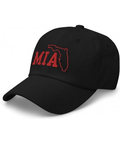 Airport Code MIA Hat Miami Florida Airport Code State of Florida Dad Cap Embroidered Dad Hat Baseball Cap Black $20.32 Baseba...