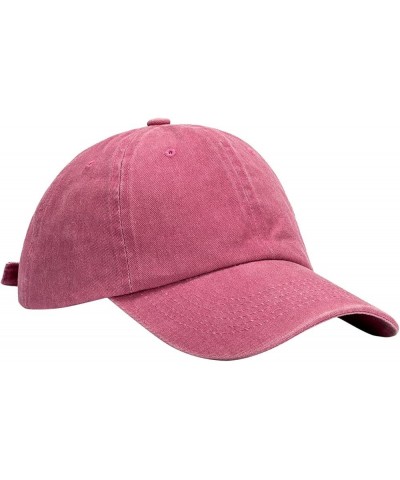 Unisex Baseball Cap Blank Trucker Cap Adjustable Hats for Men Women Outdoor Gifts Birthday Easter Pink $6.59 Baseball Caps