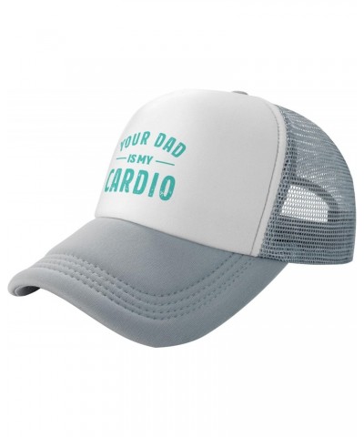 Your Dad is My Cardio Trucker Hat Mesh Cap Baseball Cap Gray $11.34 Cowboy Hats