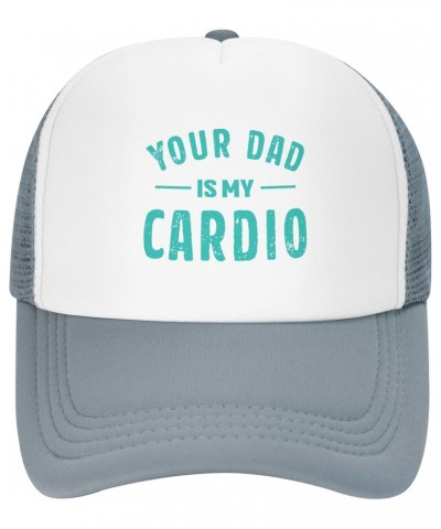 Your Dad is My Cardio Trucker Hat Mesh Cap Baseball Cap Gray $11.34 Cowboy Hats