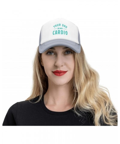 Your Dad is My Cardio Trucker Hat Mesh Cap Baseball Cap Gray $11.34 Cowboy Hats