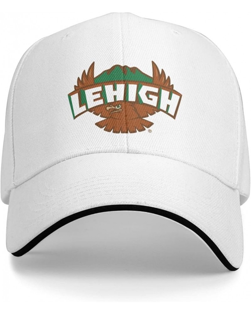 Lehigh University Logo Sandwich Cap Unisex Classic Baseball Capunisex Adjustable Casquette Dad Hat White $10.56 Baseball Caps