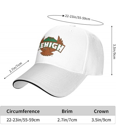 Lehigh University Logo Sandwich Cap Unisex Classic Baseball Capunisex Adjustable Casquette Dad Hat White $10.56 Baseball Caps