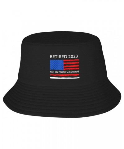 Retired 2023 Not My Problem Anymore Stay Cool and Stylish with Our Trendy Bucket Hats - Perfect for Summer Fun and Outdoor Ad...