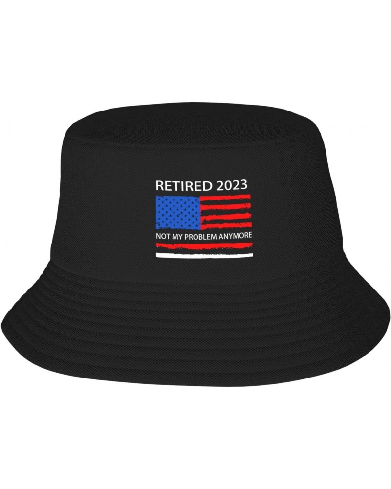 Retired 2023 Not My Problem Anymore Stay Cool and Stylish with Our Trendy Bucket Hats - Perfect for Summer Fun and Outdoor Ad...