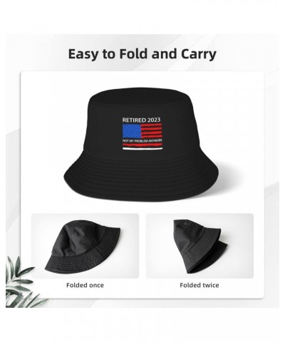 Retired 2023 Not My Problem Anymore Stay Cool and Stylish with Our Trendy Bucket Hats - Perfect for Summer Fun and Outdoor Ad...