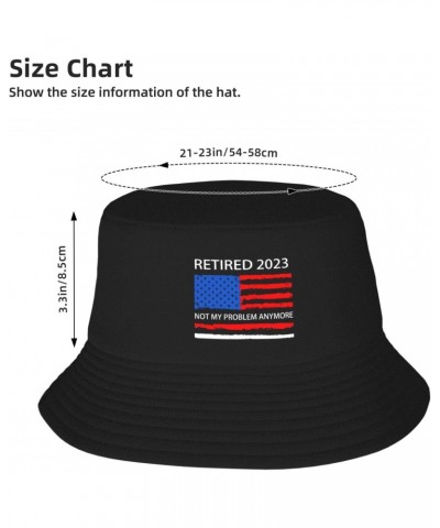 Retired 2023 Not My Problem Anymore Stay Cool and Stylish with Our Trendy Bucket Hats - Perfect for Summer Fun and Outdoor Ad...