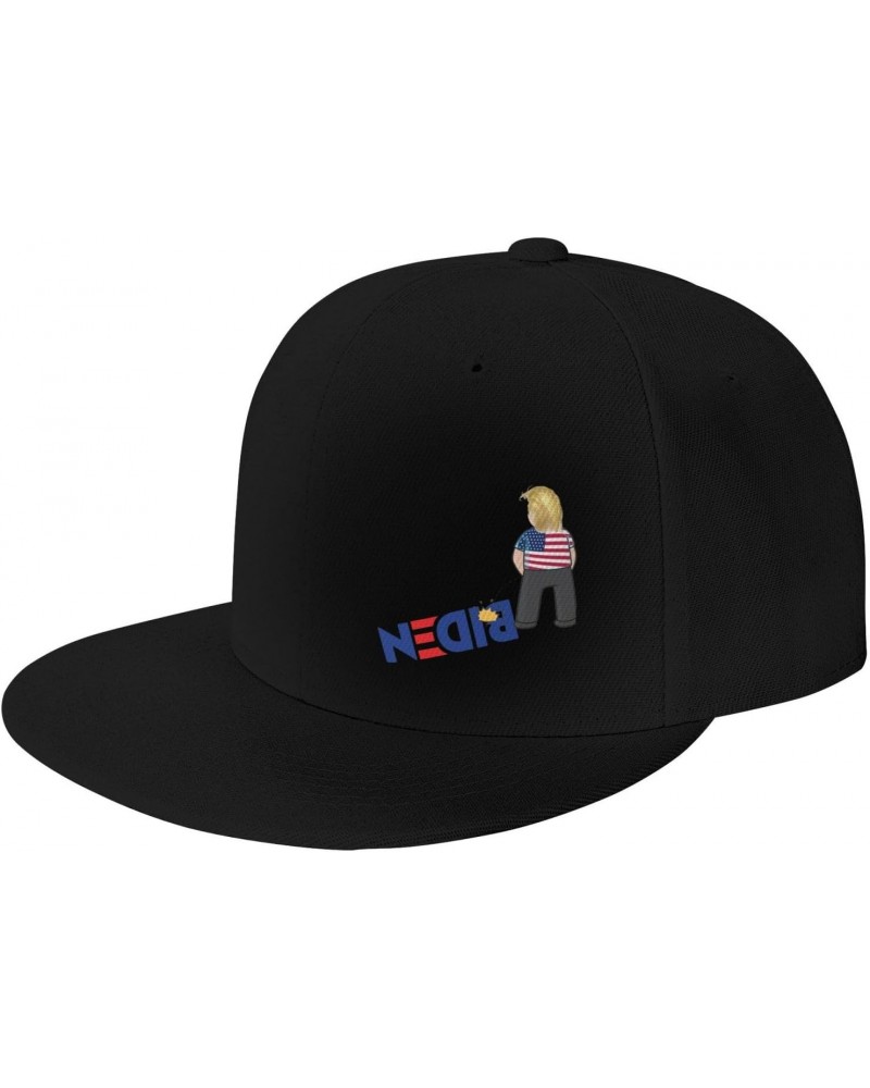 Piss On Biden Funny Fuck Biden Adult Adjustable Outdoor Activities Sports Traveling Trucker Hats Flat Bill Baseball Cap Black...