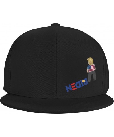 Piss On Biden Funny Fuck Biden Adult Adjustable Outdoor Activities Sports Traveling Trucker Hats Flat Bill Baseball Cap Black...