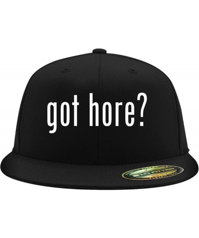 got Hore? - Flexfit 6210 Structured Flat Bill Fitted Hat | Trendy Baseball Cap for Men and Women | Snapback Closure Black $17...