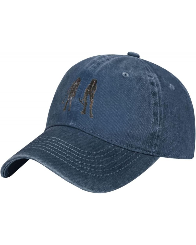 Dead Game by and Daylight Baseball Cap Denim Hat Adjustable Low Profile Classic Unisex Washed Soft Cap Black Navy Blue $10.11...