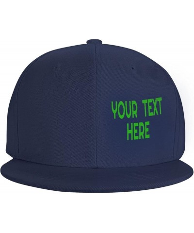 Custom Hats,Custom Logo Caps Your Design Here,Add Your Own Text and Design,Classic Mens Womens Trucker Hat Navy Blue-2 $8.38 ...