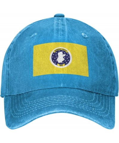 Flag of Somerset County, New Jersey Baseball Cap for Men Women Hat Vintage Cowboy Hats Adjustable Trucker Caps Blue $10.78 Ba...