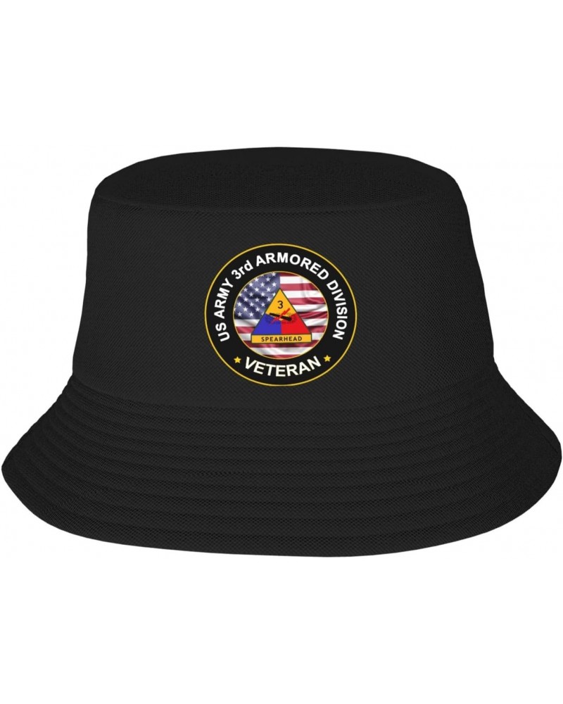 US Army 3rd Armored Division Veteran Stay Cool and Stylish with Our Trendy Bucket Hats - Perfect for Summer Fun and Outdoor A...