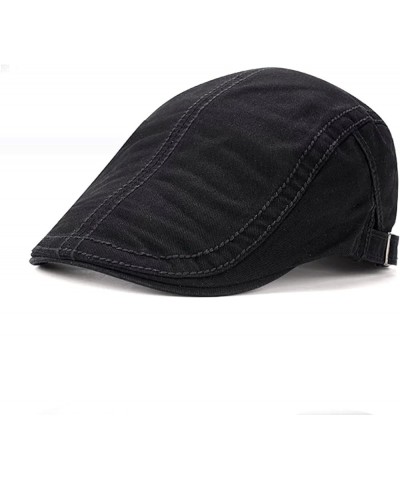 Cotton French Berets for Women Adjustable Mens Beret Caps Spring Summer Sun Breathable Bone Visor Men Beret Hats Gray $14.92 ...