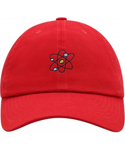 Atom Premium Dad Hat Embroidered Baseball Cap Electron Neutron Red $12.24 Baseball Caps