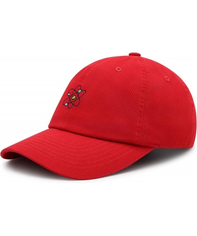 Atom Premium Dad Hat Embroidered Baseball Cap Electron Neutron Red $12.24 Baseball Caps