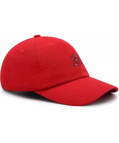 Atom Premium Dad Hat Embroidered Baseball Cap Electron Neutron Red $12.24 Baseball Caps