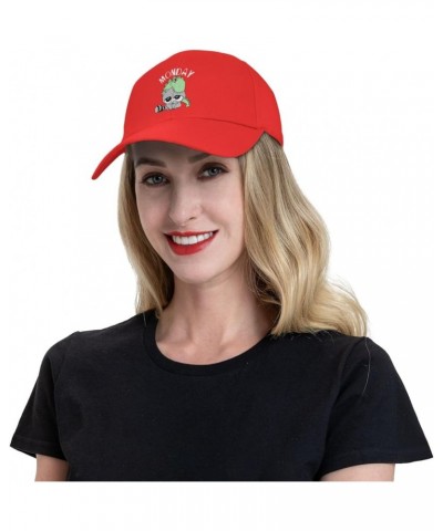 Hand Drawn Cute Raccoon Baseball Cap for Men Women Dad Hat Classic Adjustable Golf Hats Red $12.52 Baseball Caps