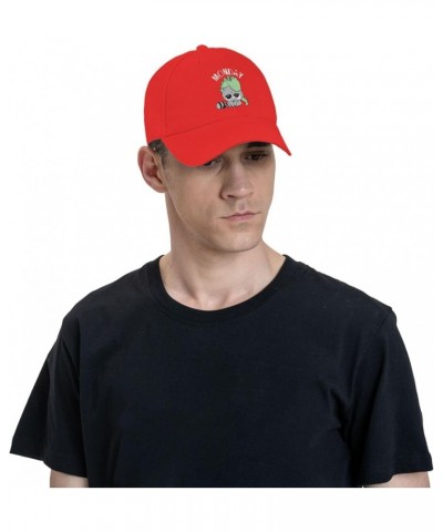 Hand Drawn Cute Raccoon Baseball Cap for Men Women Dad Hat Classic Adjustable Golf Hats Red $12.52 Baseball Caps