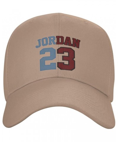 Basketball Fans 23 Jordan Fashion Adjustable Baseball Caps Dad Hats Gift for Men Women Natural $13.27 Baseball Caps