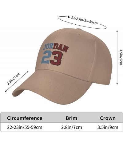 Basketball Fans 23 Jordan Fashion Adjustable Baseball Caps Dad Hats Gift for Men Women Natural $13.27 Baseball Caps