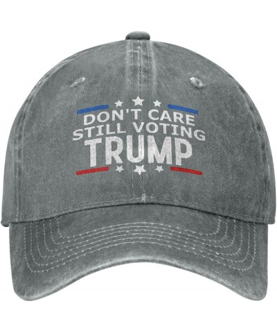 Dont Care Still Voting Trump Patriotic American Baseball Cap Adjustable Trucker Hats Dad Cap Casual Duck Tongue Hat Gray $11....