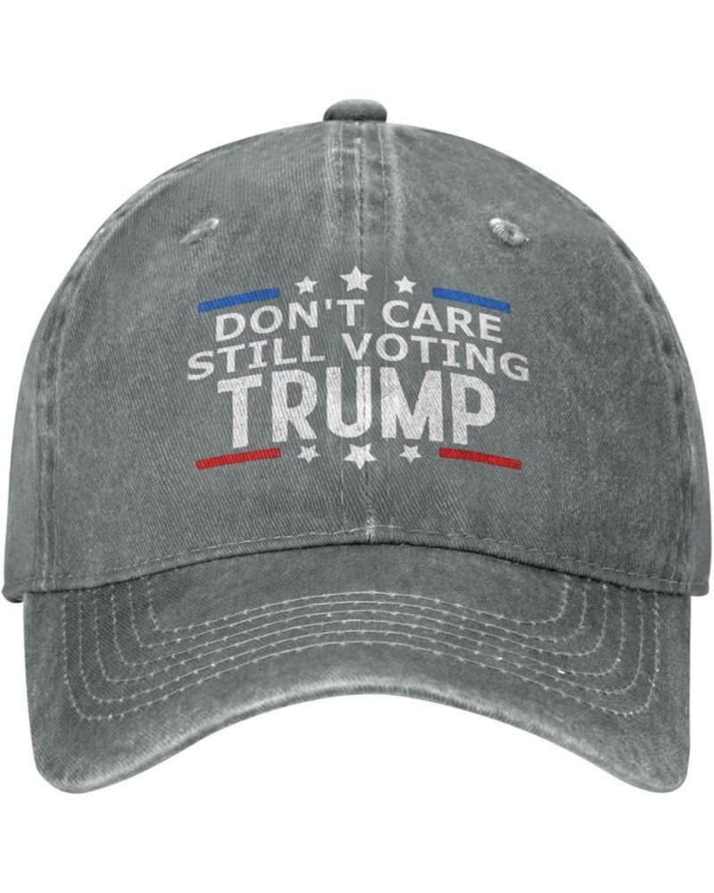 Dont Care Still Voting Trump Patriotic American Baseball Cap Adjustable Trucker Hats Dad Cap Casual Duck Tongue Hat Gray $11....