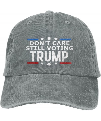 Dont Care Still Voting Trump Patriotic American Baseball Cap Adjustable Trucker Hats Dad Cap Casual Duck Tongue Hat Gray $11....