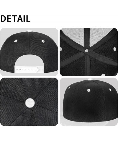 American Football Snapback Hats for Men Women Hat Baseball Cap Flat Bill Visor White Hat White $11.08 Baseball Caps