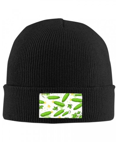 Beanie Hat for Women Men Pickles Ice Skating Winter Warm Beanies Skull Cap Black $10.60 Skullies & Beanies