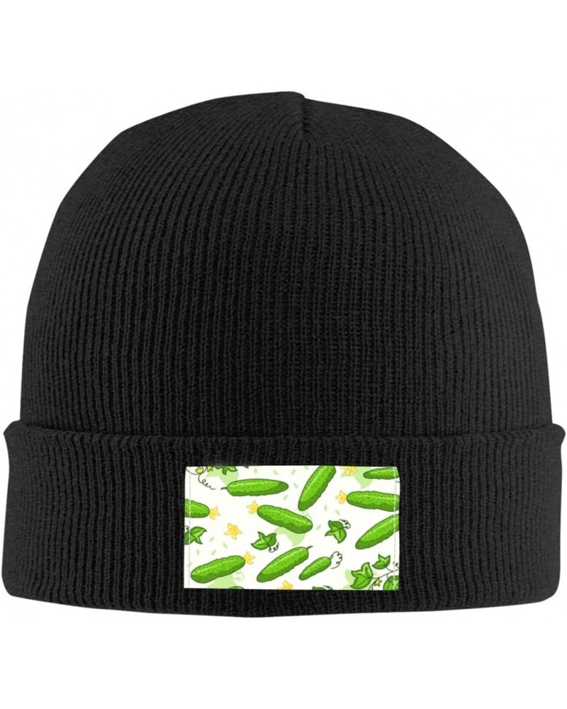 Beanie Hat for Women Men Pickles Ice Skating Winter Warm Beanies Skull Cap Black $10.60 Skullies & Beanies