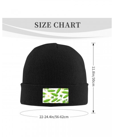 Beanie Hat for Women Men Pickles Ice Skating Winter Warm Beanies Skull Cap Black $10.60 Skullies & Beanies