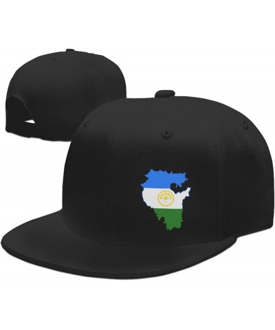 Flag Map of Bashkortostan Baseball Cap Snapback Trucker Hat for Men Women Flat Bill Hats Black $10.70 Baseball Caps