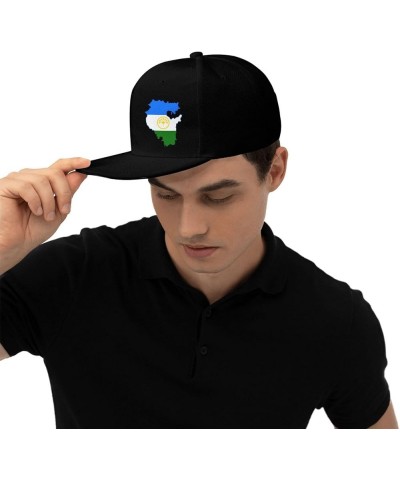 Flag Map of Bashkortostan Baseball Cap Snapback Trucker Hat for Men Women Flat Bill Hats Black $10.70 Baseball Caps