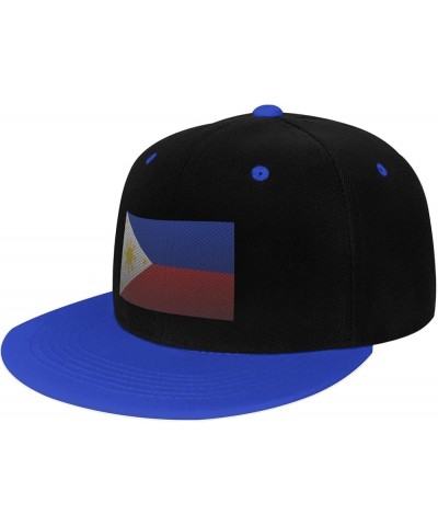 Flag of The Philippines Snapback Hat for Men Women Baseball Cap Trucker Flat Bill Hats Dad Caps Blue $13.57 Baseball Caps