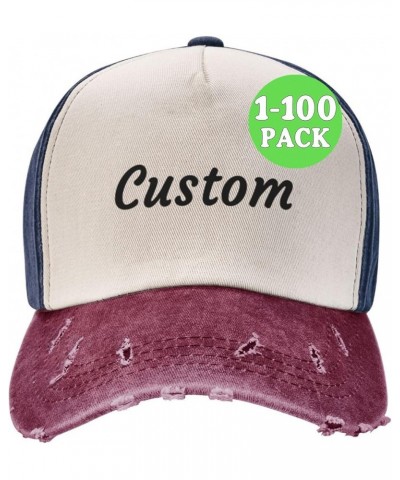 Custom Hat Deaign Your own Image/Logo/Text Custom Hats Custom Baseball Cap for Men & Women Cowboy Cap $7.99 Cowboy Hats