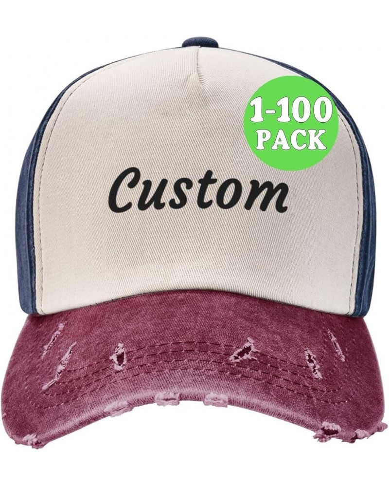 Custom Hat Deaign Your own Image/Logo/Text Custom Hats Custom Baseball Cap for Men & Women Cowboy Cap $7.99 Cowboy Hats