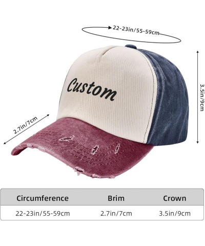 Custom Hat Deaign Your own Image/Logo/Text Custom Hats Custom Baseball Cap for Men & Women Cowboy Cap $7.99 Cowboy Hats