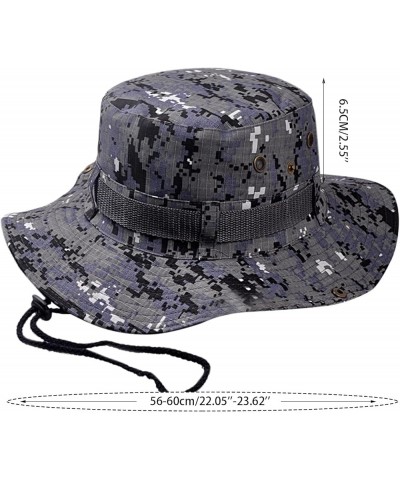 Double-Sided Camouflage Fishing Hats for Men and Women Sun Visor Cap with String Round Brim Dacron L1-ce1 $8.99 Sun Hats