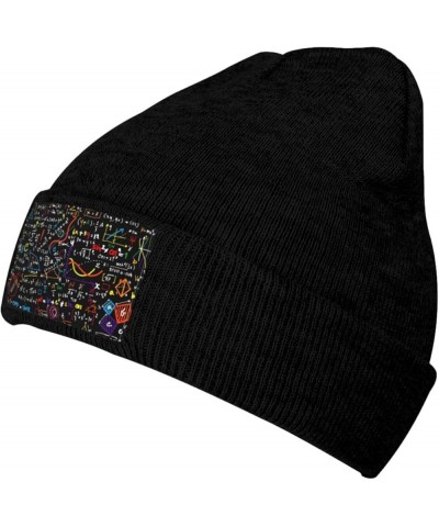 Llama Printed Wool Hat Knitted Hat Outdoor Knitted Hat Daily Warm Hat Soft Warm Hat Math Formula $10.03 Skullies & Beanies