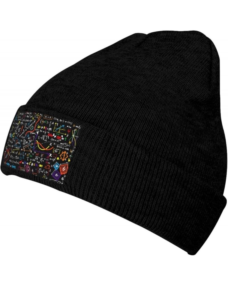 Llama Printed Wool Hat Knitted Hat Outdoor Knitted Hat Daily Warm Hat Soft Warm Hat Math Formula $10.03 Skullies & Beanies