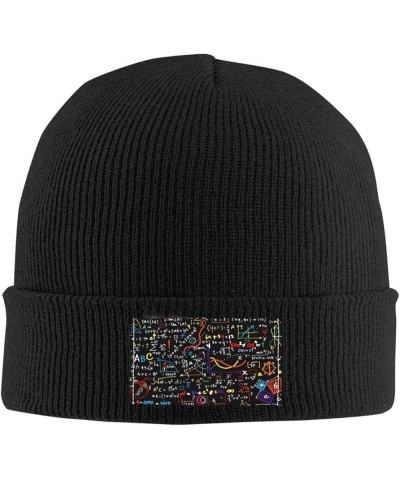 Llama Printed Wool Hat Knitted Hat Outdoor Knitted Hat Daily Warm Hat Soft Warm Hat Math Formula $10.03 Skullies & Beanies