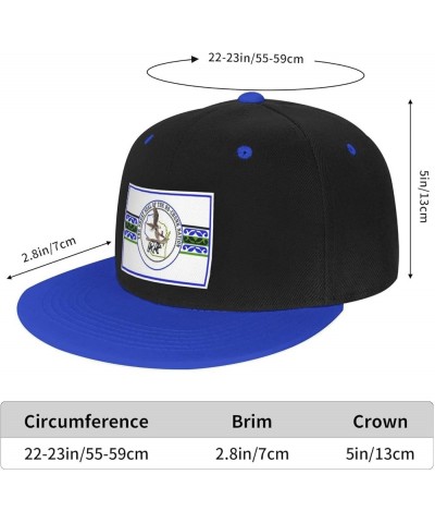 Flag Ho Chunk Baseball Cap for Men Women Snapback Hat Adjustable Flat Bill Hats Blue $10.38 Baseball Caps