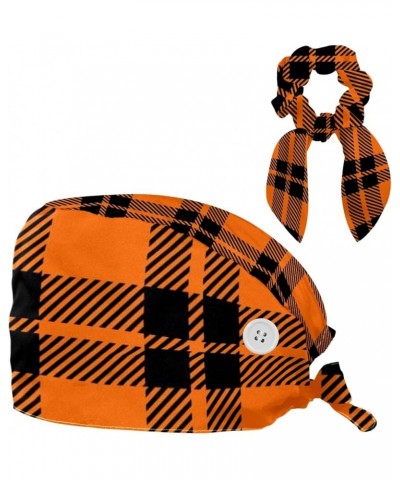 Halloween Pumpkin Classic Working Cap Adjustable Tie Back Hat Ponytail Holder Hair Accessories Color 4 $8.84 Skullies & Beanies